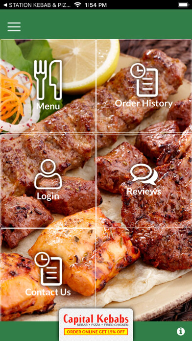 Emulate iPhone app CAPITAL KEBABS GREAT YARMOUTH using MyAndroid