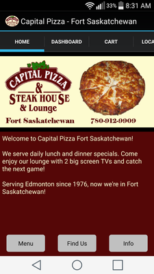 Emulate Android APK Capital Pizza - Fort Sask