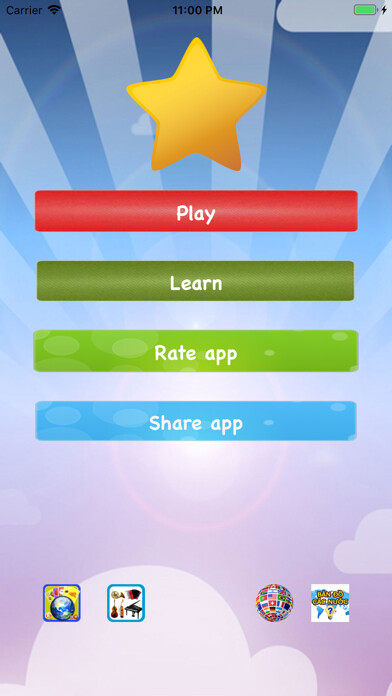 Emulate iPhone app Capital quiz with photo using MyAndroid