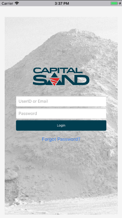 Emulate iPhone app Capital Sand Proppants using MyAndroid