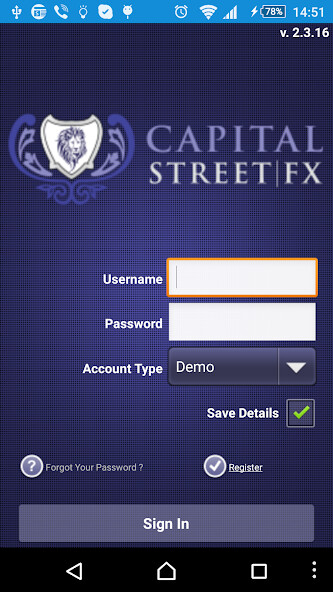 Run android online APK Capital Street Mobile Trader from MyAndroid or emulate Capital Street Mobile Trader using MyAndroid