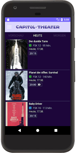 Run android online APK Capitol-Theater Walsrode from MyAndroid or emulate Capitol-Theater Walsrode using MyAndroid