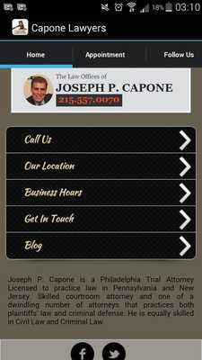 Emulate Android APK Capone Lawyers