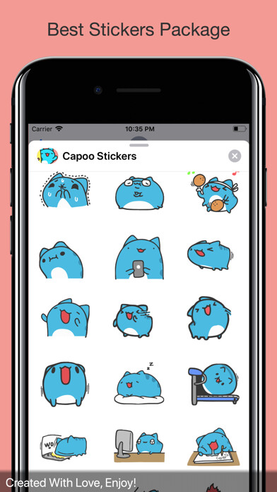 Emulate iPhone app Capoo Stickers using MyAndroid Emulate iPhone app Capoo Stickers using MyAndroid