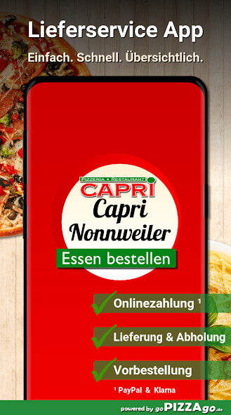 Run android online APK Capri Pizza Heimservice Nonnwe from MyAndroid or emulate Capri Pizza Heimservice Nonnwe using MyAndroid