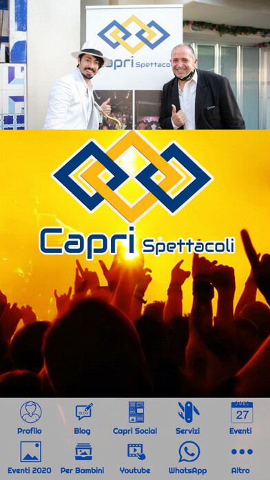 Emulate iPhone app Capri Spettacoli Eventi using MyAndroid Emulate iPhone app Capri Spettacoli Eventi using MyAndroid