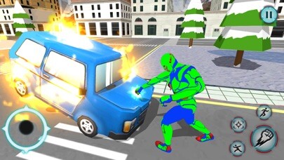 Emulate iPhone app Captain Robot Light Rope Hero using MyAndroid