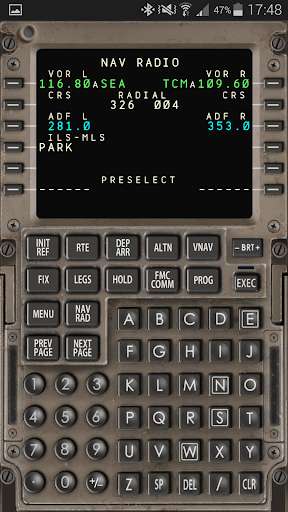 Run android online APK Captain Sim 777 Wireless CDU from MyAndroid or emulate Captain Sim 777 Wireless CDU using MyAndroid