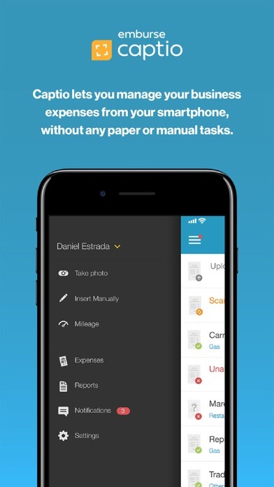 Emulate iPhone app Captio Expenses using MyAndroid Emulate iPhone app Captio Expenses using MyAndroid