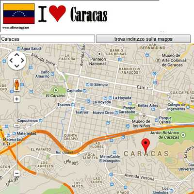 Emulate Android APK Caracas map