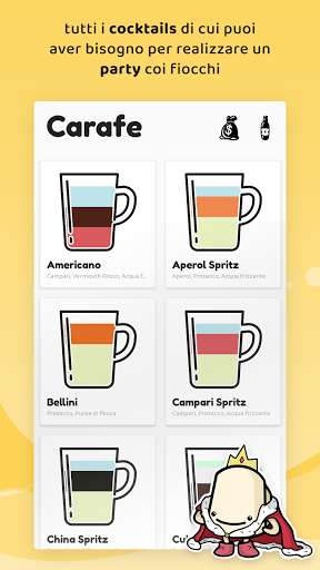 Run android online APK Carafe: Drink per Feste, Aperitivi, Cocktail Party from MyAndroid or emulate Carafe: Drink per Feste, Aperitivi, Cocktail Party using MyAndroid