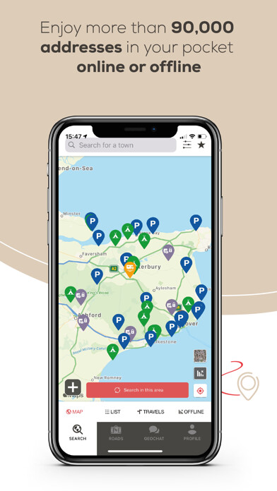 Emulate iPhone app CaraMaps - Motorhome campsites using MyAndroid Emulate iPhone app CaraMaps - Motorhome campsites using MyAndroid