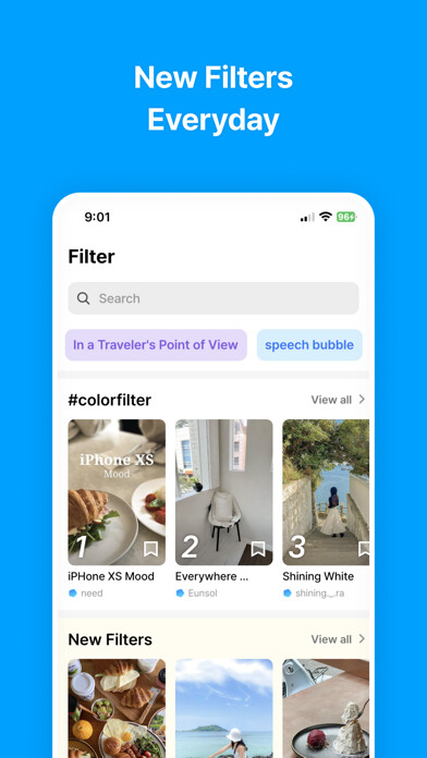 Emulate iPhone app Carat: All-in-one Camera using MyAndroid