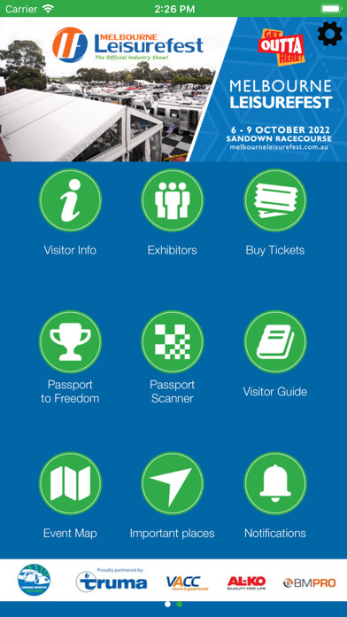 Emulate iPhone app Caravan Industry Victoria using MyAndroid