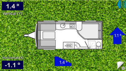 Emulate iPhone app Caravan Level - with Speech using MyAndroid