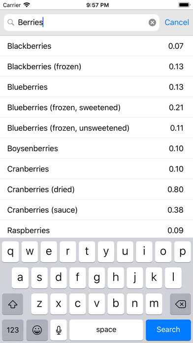 Emulate iPhone app Carb Factors using MyAndroid Emulate iPhone app Carb Factors using MyAndroid