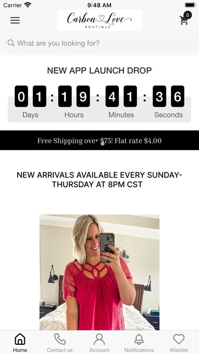 Emulate iPhone app Carbon and Love Boutique using MyAndroid Emulate iPhone app Carbon and Love Boutique using MyAndroid