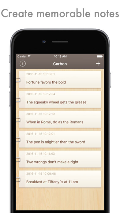 Emulate iPhone app Carbon - the smartest notebook to store your ideas using MyAndroid Emulate iPhone app Carbon - the smartest notebook to store your ideas using MyAndroid