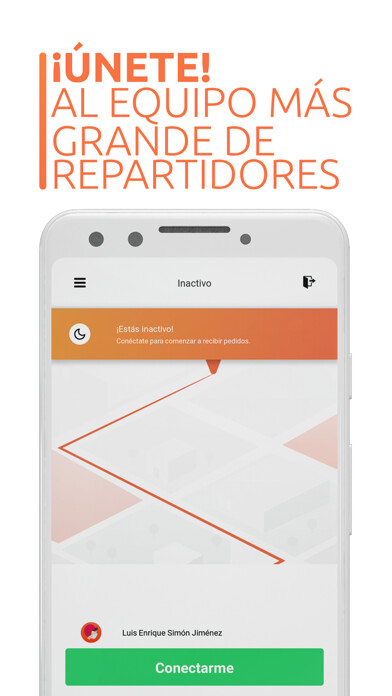 Emulate iPhone app CARBS Repartidores using MyAndroid