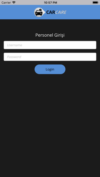 Emulate iPhone app CarCareApp using MyAndroid