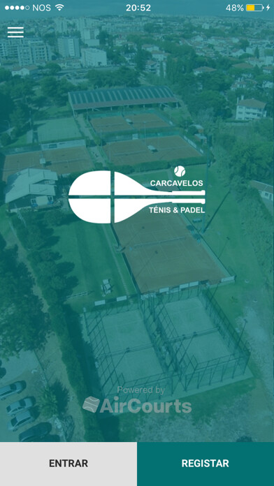 Emulate iPhone app Carcavelos Ténis e Padel using MyAndroid