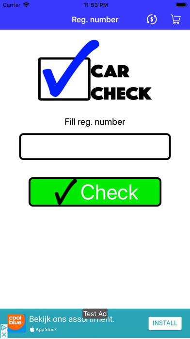 Emulate iPhone app Car Check App using MyAndroid