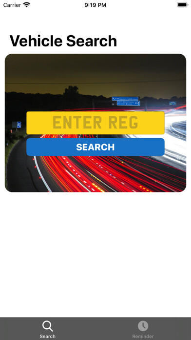 Emulate iPhone app Car Check MOT History Search using MyAndroid Emulate iPhone app Car Check MOT History Search using MyAndroid