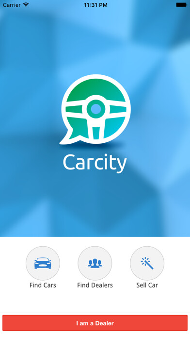 Emulate iPhone app Carcity - Used Cars Dealers Network using MyAndroid