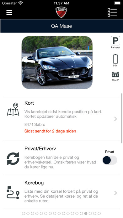 Emulate iPhone app CarClub GPS using MyAndroid