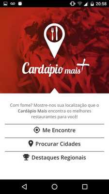 Emulate Android APK Cardapio Mais