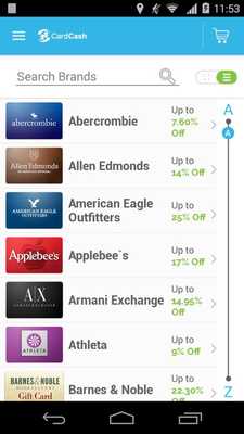 Emulate Android APK CardCash - select. scan. save. Emulate Android APK CardCash - select. scan. save.
