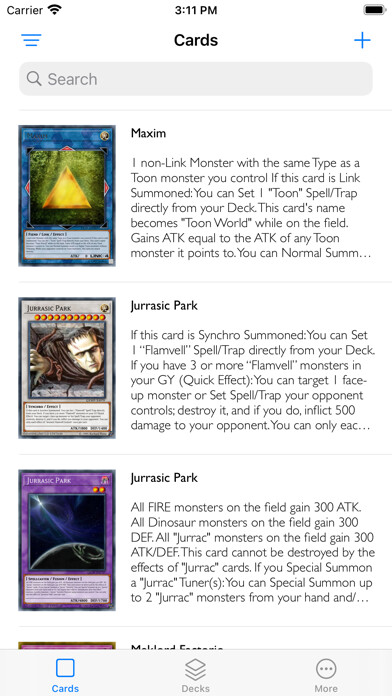 Emulate iPhone app Card Creator for Yugioh using MyAndroid Emulate iPhone app Card Creator for Yugioh using MyAndroid