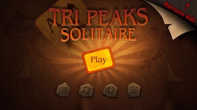 Emulate iPhone app Card Game:TriPeaks Solitaire using MyAndroid
