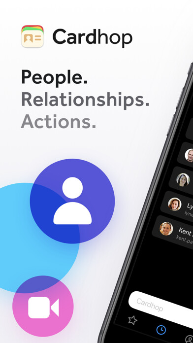 Emulate iPhone app Cardhop Contacts using MyAndroid