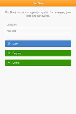 Emulate Android APK Car Diary