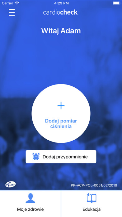 Emulate iPhone app CardioCheck using MyAndroid