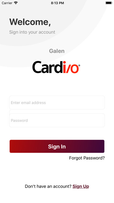 Emulate iPhone app Card/io - Heart Monitoring using MyAndroid