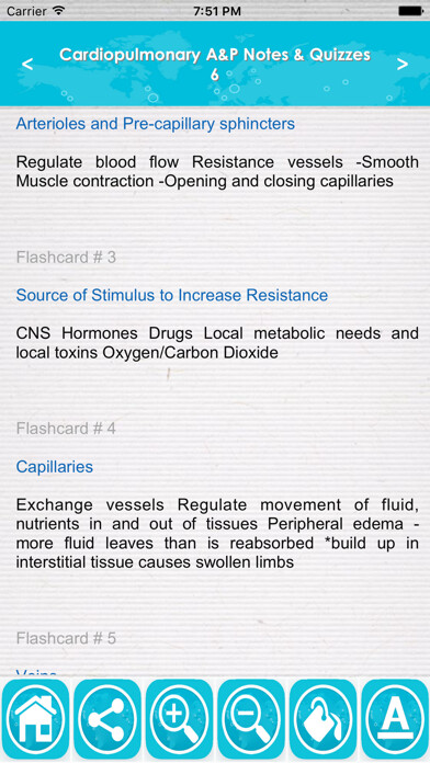Emulate iPhone app Cardiopulmonary A&P Exam Prep using MyAndroid