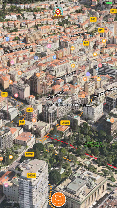 Emulate iPhone app CardMap using MyAndroid
