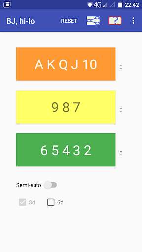 Run android online APK Cards counter,  BlackJack from MyAndroid or emulate Cards counter,  BlackJack using MyAndroid
