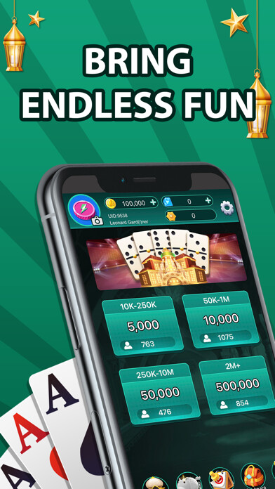 Emulate iPhone app Cards Master -  Classic games using MyAndroid