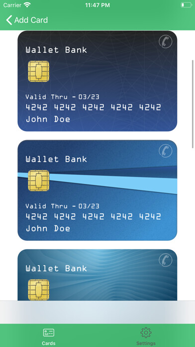 Emulate iPhone app Cards Wallet App using MyAndroid Emulate iPhone app Cards Wallet App using MyAndroid