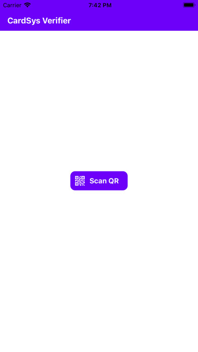 Emulate iPhone app CardSys Verifier using MyAndroid