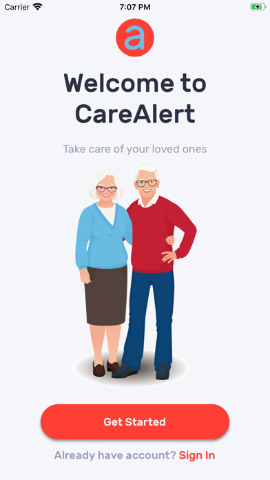 Emulate iPhone app CareAlert using MyAndroid