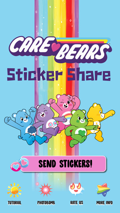 Emulate iPhone app Care Bears Sticker Share using MyAndroid Emulate iPhone app Care Bears Sticker Share using MyAndroid