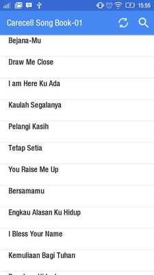 Emulate Android APK Carecell Song Book-01
