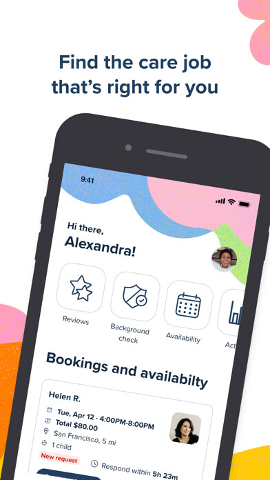 Emulate iPhone app Care.com Caregiver: Find Jobs using MyAndroid