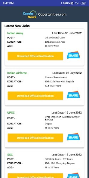 Run android online APK Career News App from MyAndroid or emulate Career News App using MyAndroid