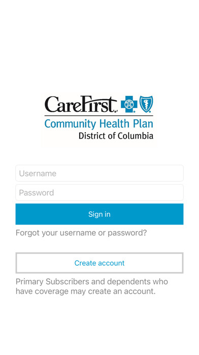 Emulate iPhone app CareFirst CHPDC Mobile using MyAndroid Emulate iPhone app CareFirst CHPDC Mobile using MyAndroid