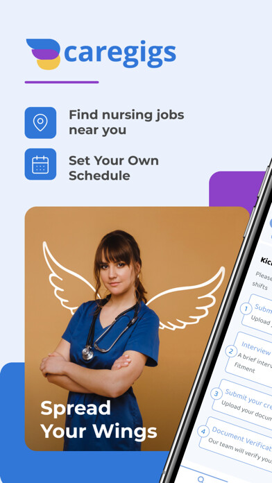 Emulate iPhone app CareGigs - Nursing Jobs using MyAndroid Emulate iPhone app CareGigs - Nursing Jobs using MyAndroid